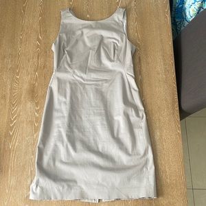 Theory Gray Sheath Dress cotton lined size 6